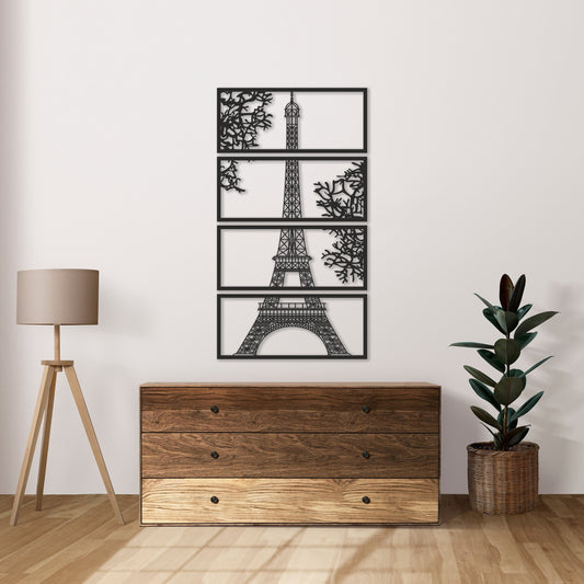 Eiffel Tower Wooden Panels For Wall Decor