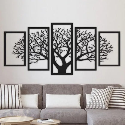 5 Frame Tree Panel For Wall Decor